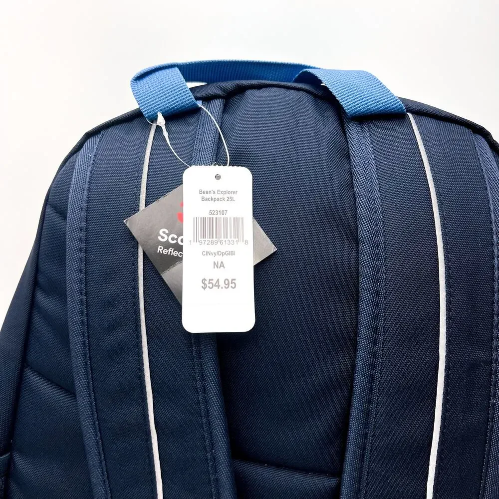 L.L. BEAN Kid's Explorer Backpack 25L Classic Navy Deep Glacier Blue NWT